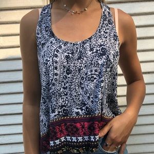 Colorful flowy tank.